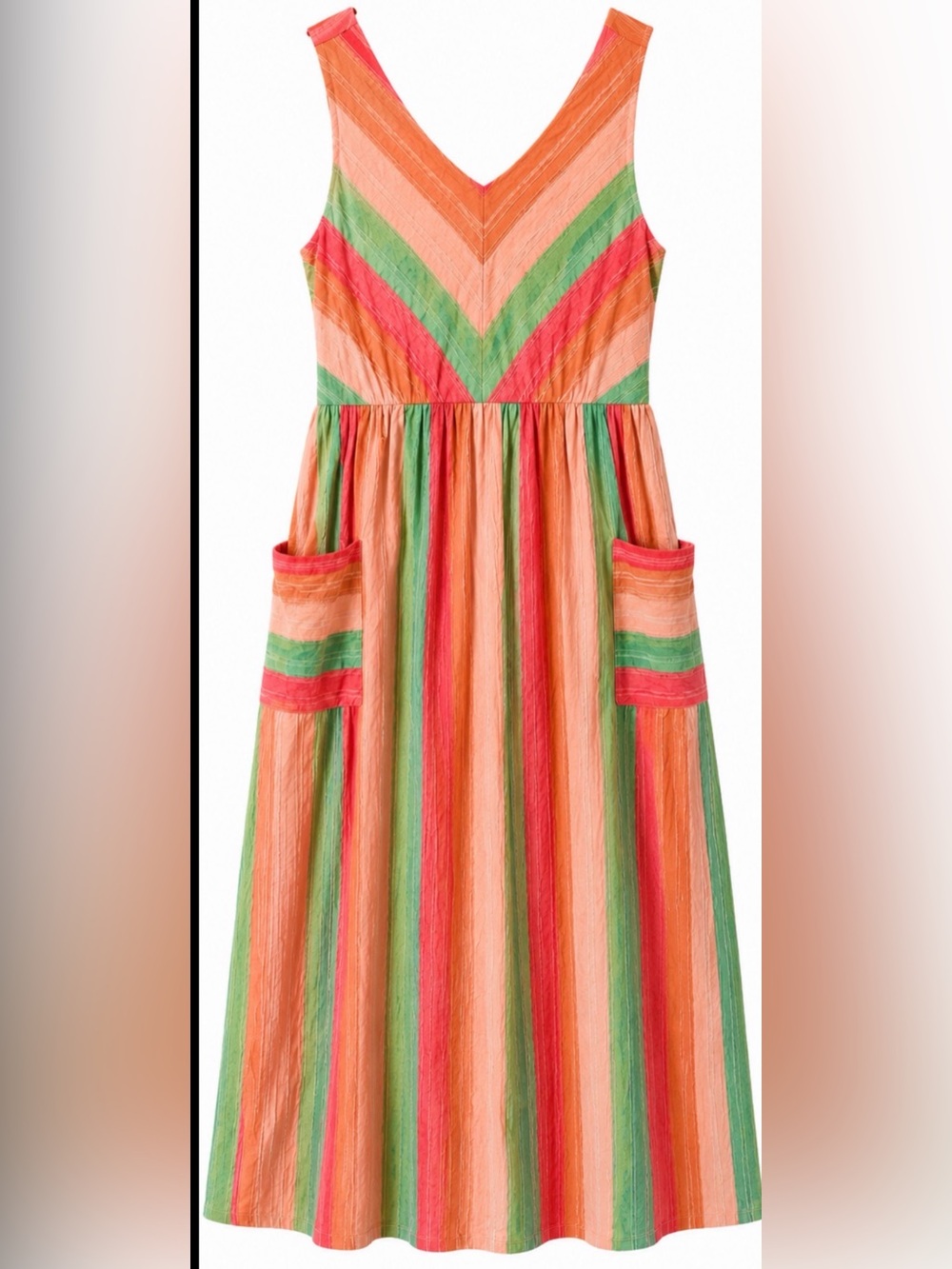 Bonni Jean Girls Size 10 Striped Cutout Back Dress NWT Pockets $72 Retail